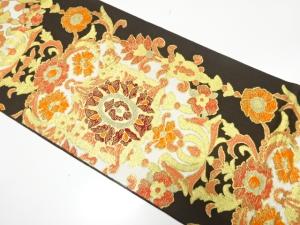 アンティーク　川島織物製　華紋織り出し全通袋帯（着用可）